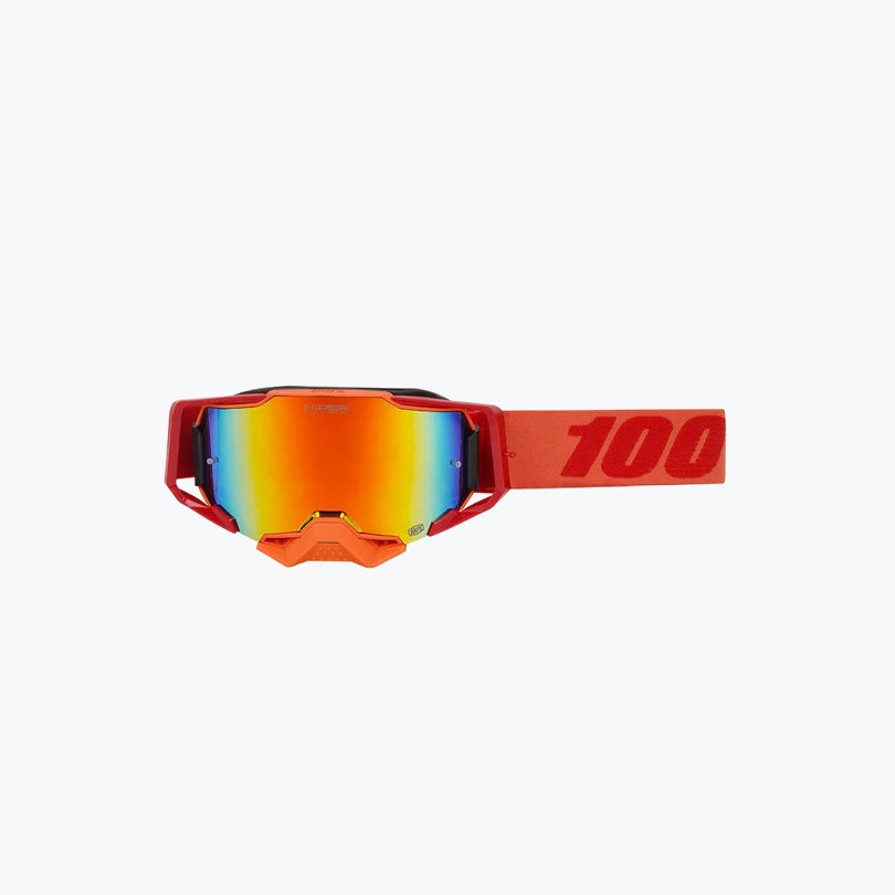 100% Armega Replica Goggles With Box Red ORG.F ORG.N ORG BLU Tint