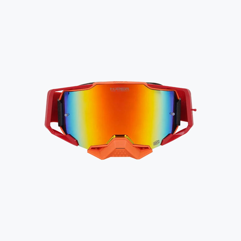 100% Armega Replica Goggles With Box Red ORG.F ORG.N ORG BLU Tint