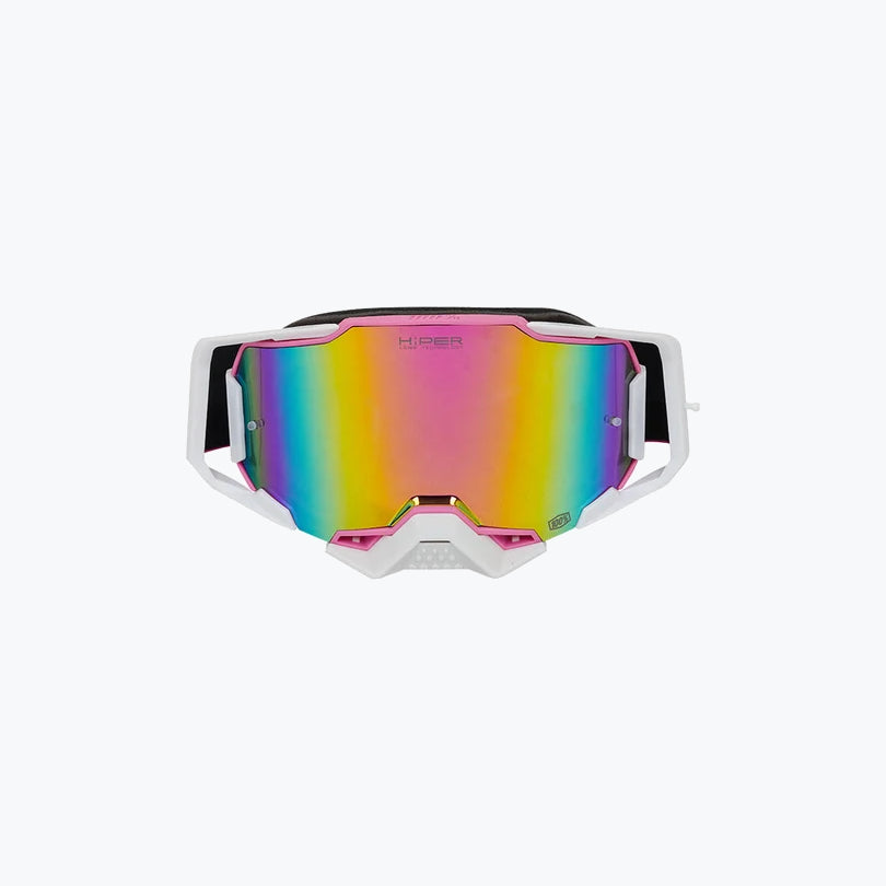 100% Armega Replica Goggles With Box Pink White F PINK.N PINK BLU Tint