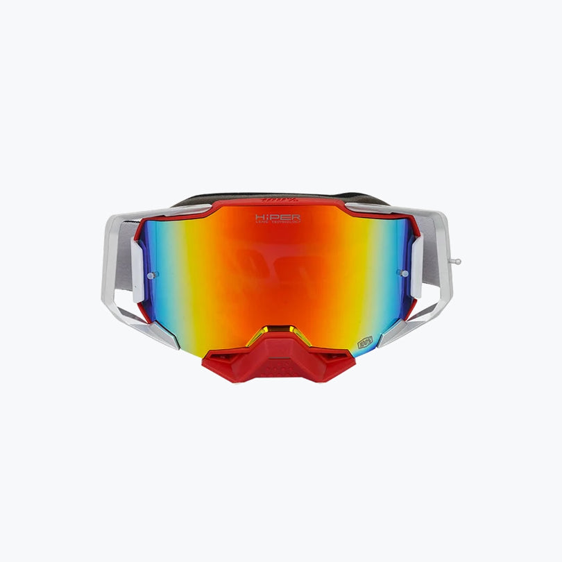100% Armega Replica Goggles With Box RED GREY.F RED.N RED BLU Tint