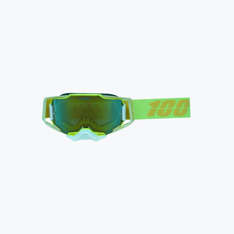 100% Armega Replica Goggles With Box YLW.F WHT.N GOLD Tint