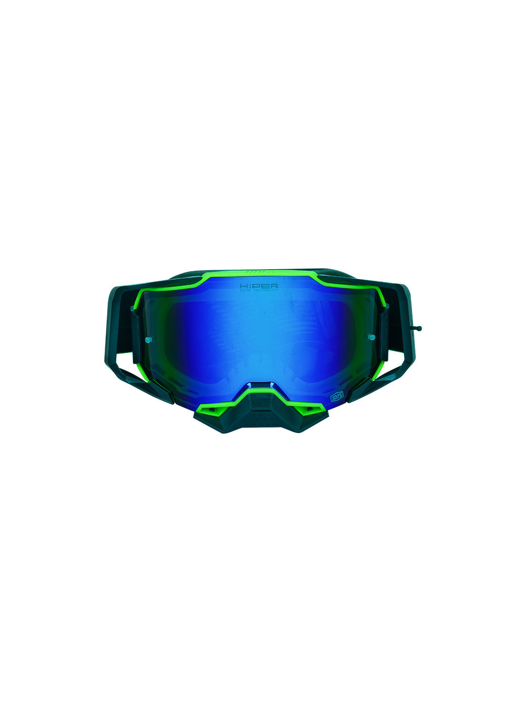 100% Armega Replica Goggles With Box BLK GRN.F BLK.N BLU Tint