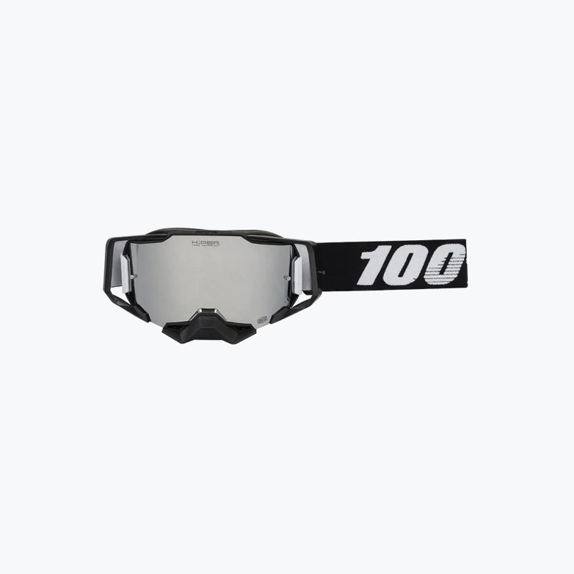100% Armega Replica Goggles With Box BLK.F BLK.N SILVER Tint