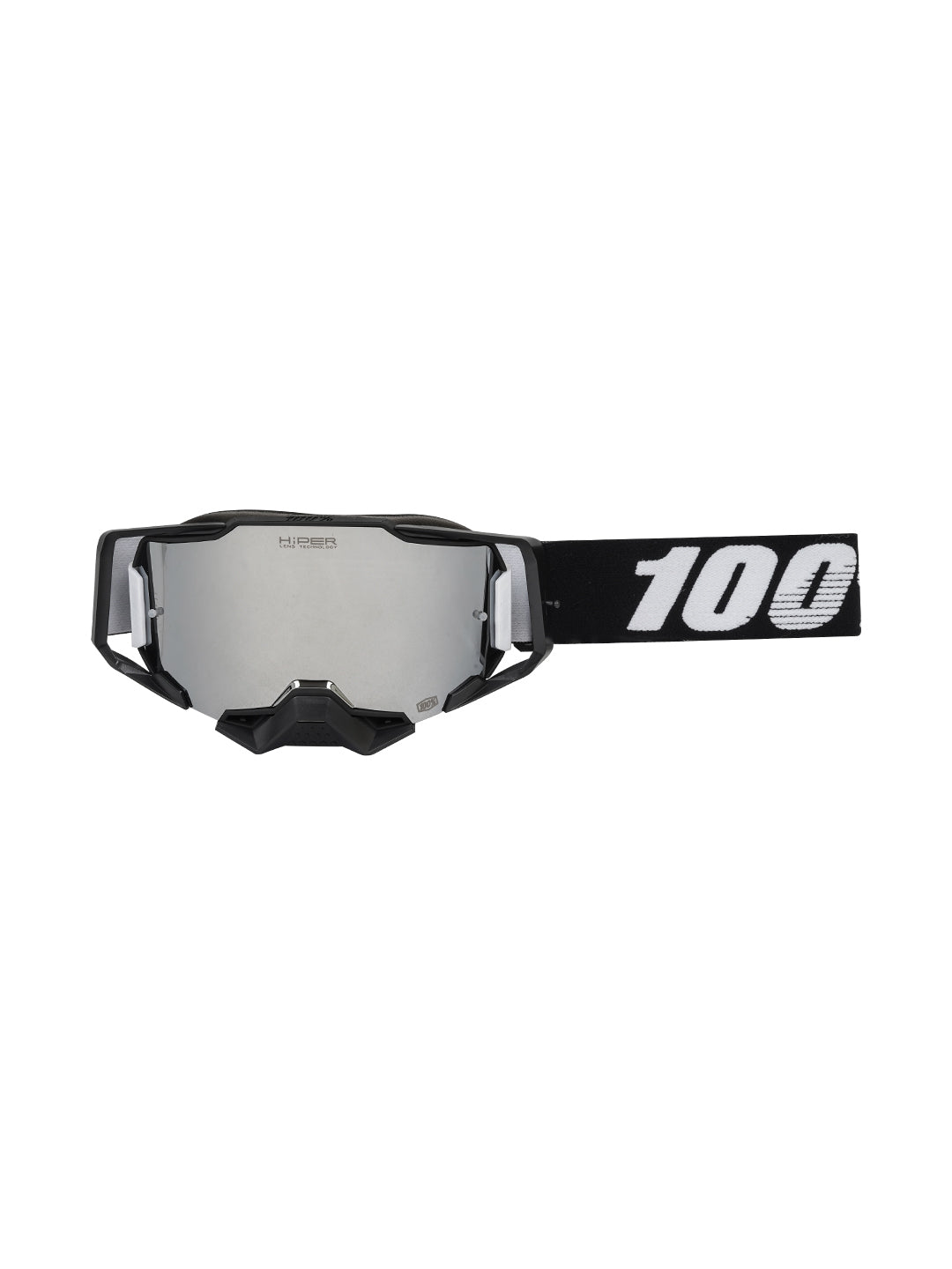 100% Armega Replica Goggles With Box BLK.F BLK.N SILVER Tint