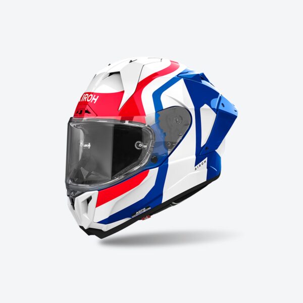 AIROH GP 800 Competition Blue Red Gloss Full Face Helmet