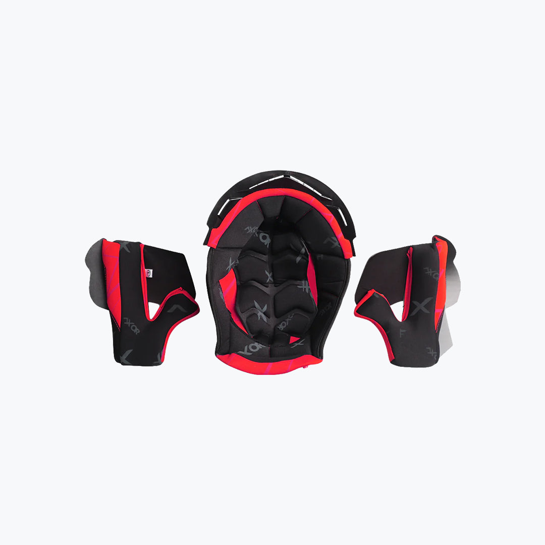 AXOR X-Cross Complete Helmet Insert Set Black Red