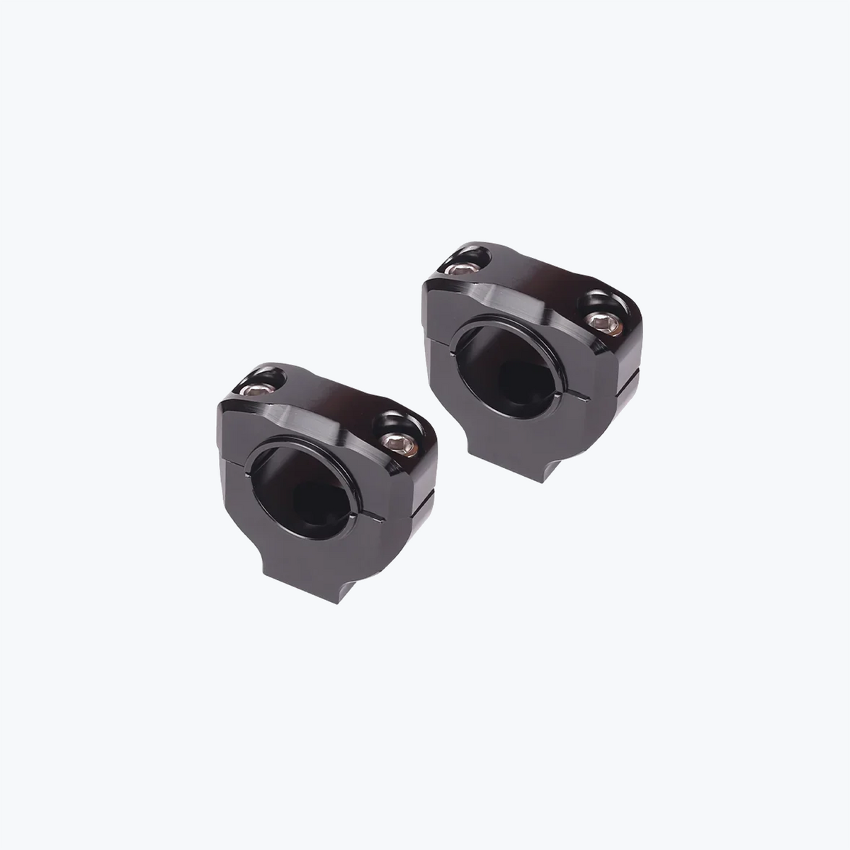 Handle Riser Bevel Edge Round Black