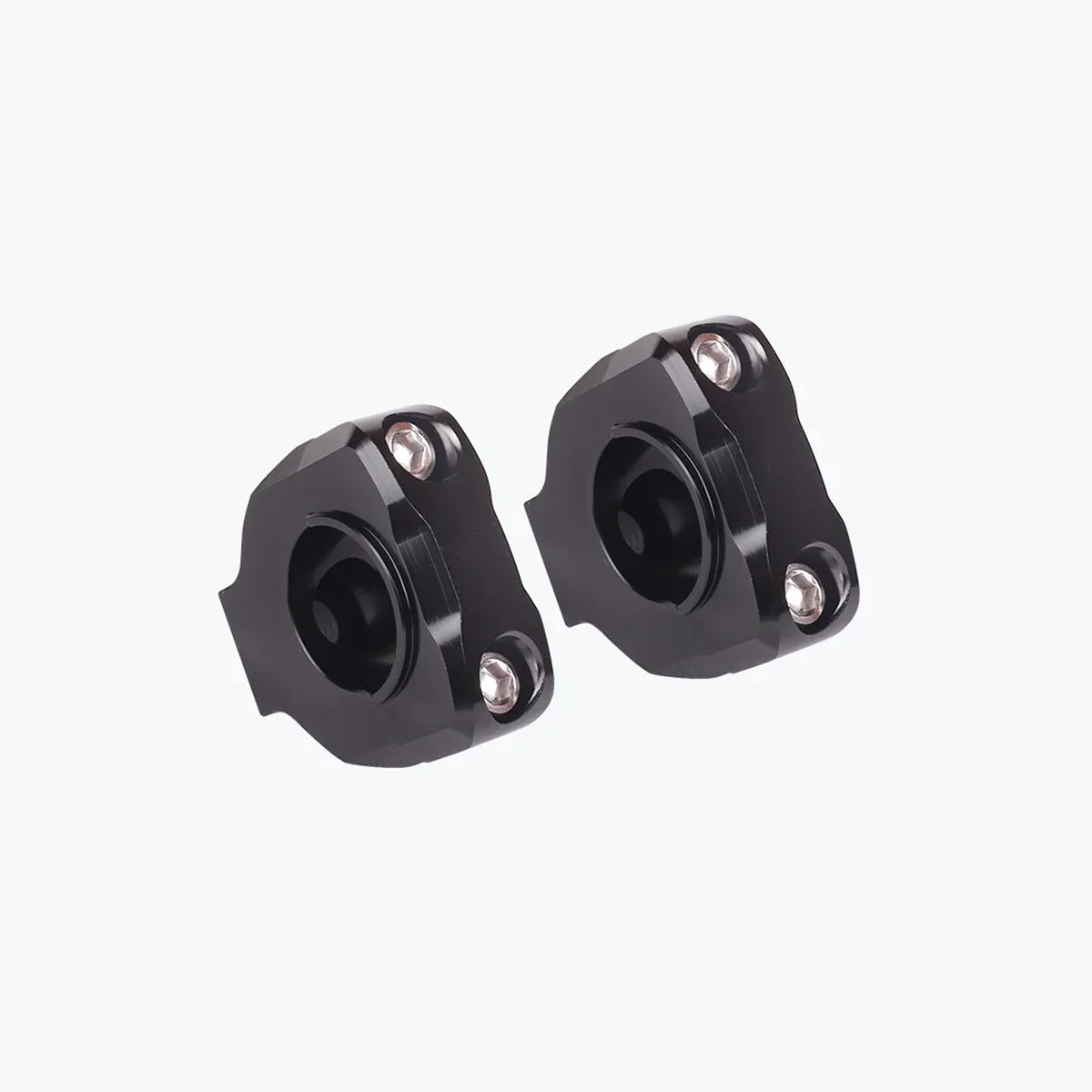 Handle Riser Bevel Edge Round Black