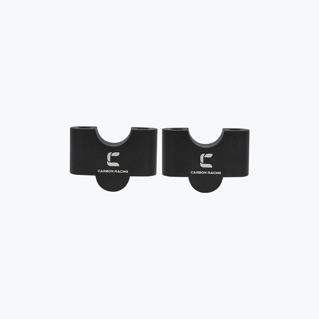 Carbon Racing 30mm CNC Aluminium Handlebar Riser for Royal Enfield Himalayan Black