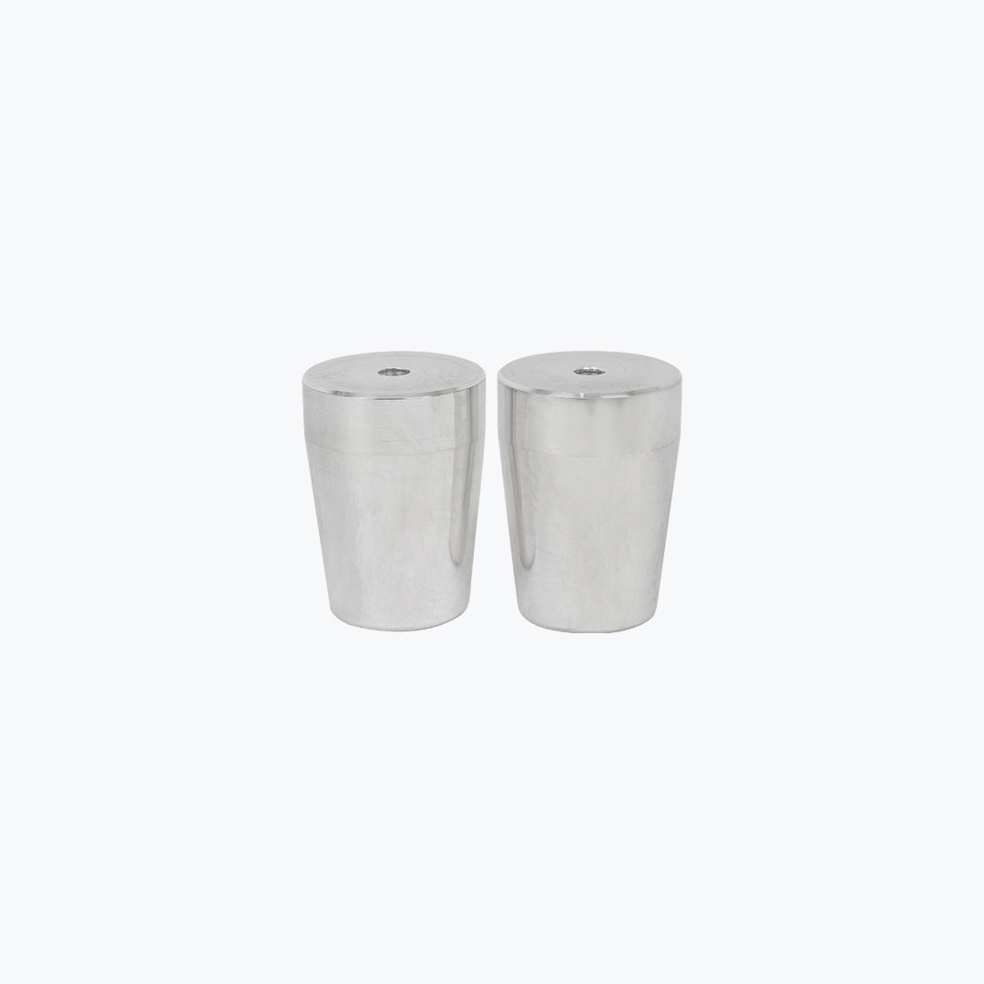 Carbon Racing CNC Aluminium Handlebar End Weights for RE Himalayan 450 - Silver