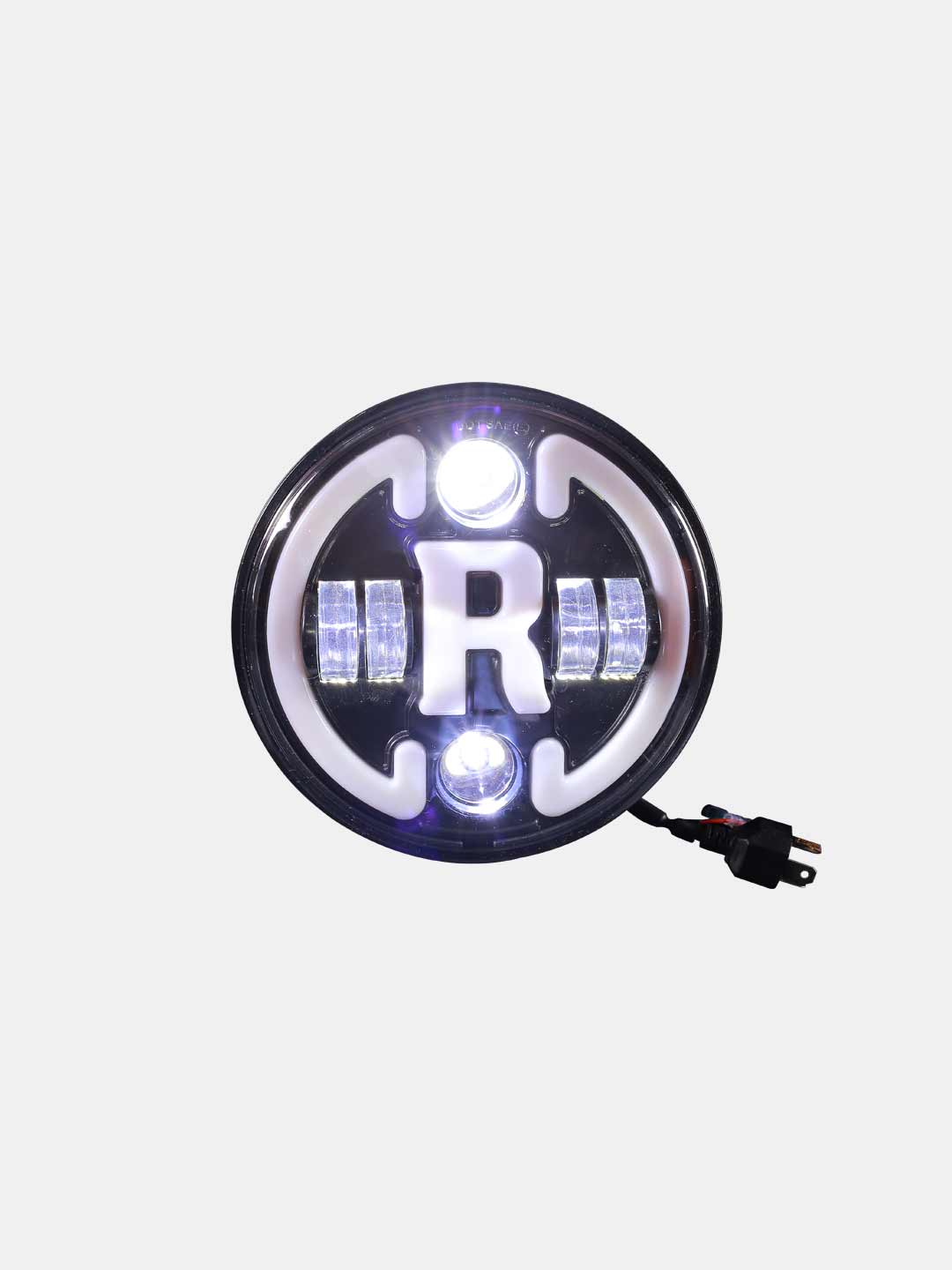 HJG 7 Inch R Headlight 45 Watts Universal LED Motorcycle Headlight