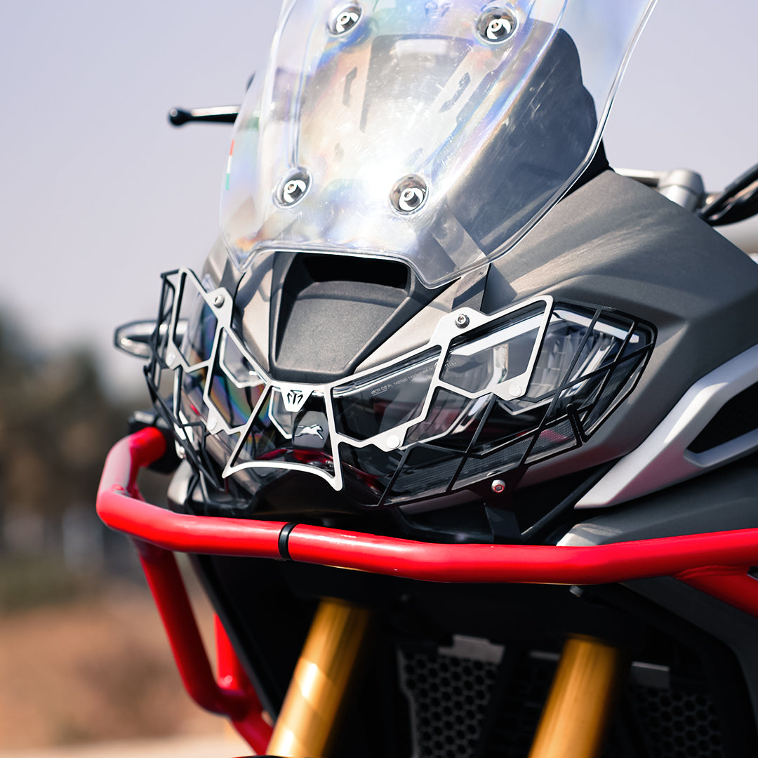 MTQ TVS Apache RTX 300 Headlight Grill Spider