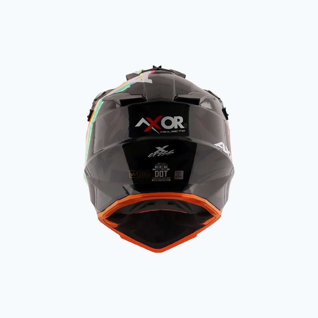 AXOR X-Cross X2 Black Grey Dual Sport Adventure Helmet