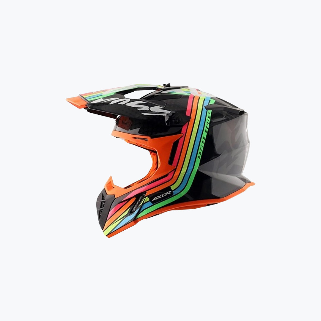AXOR X-Cross X2 Black Grey Dual Sport Adventure Helmet