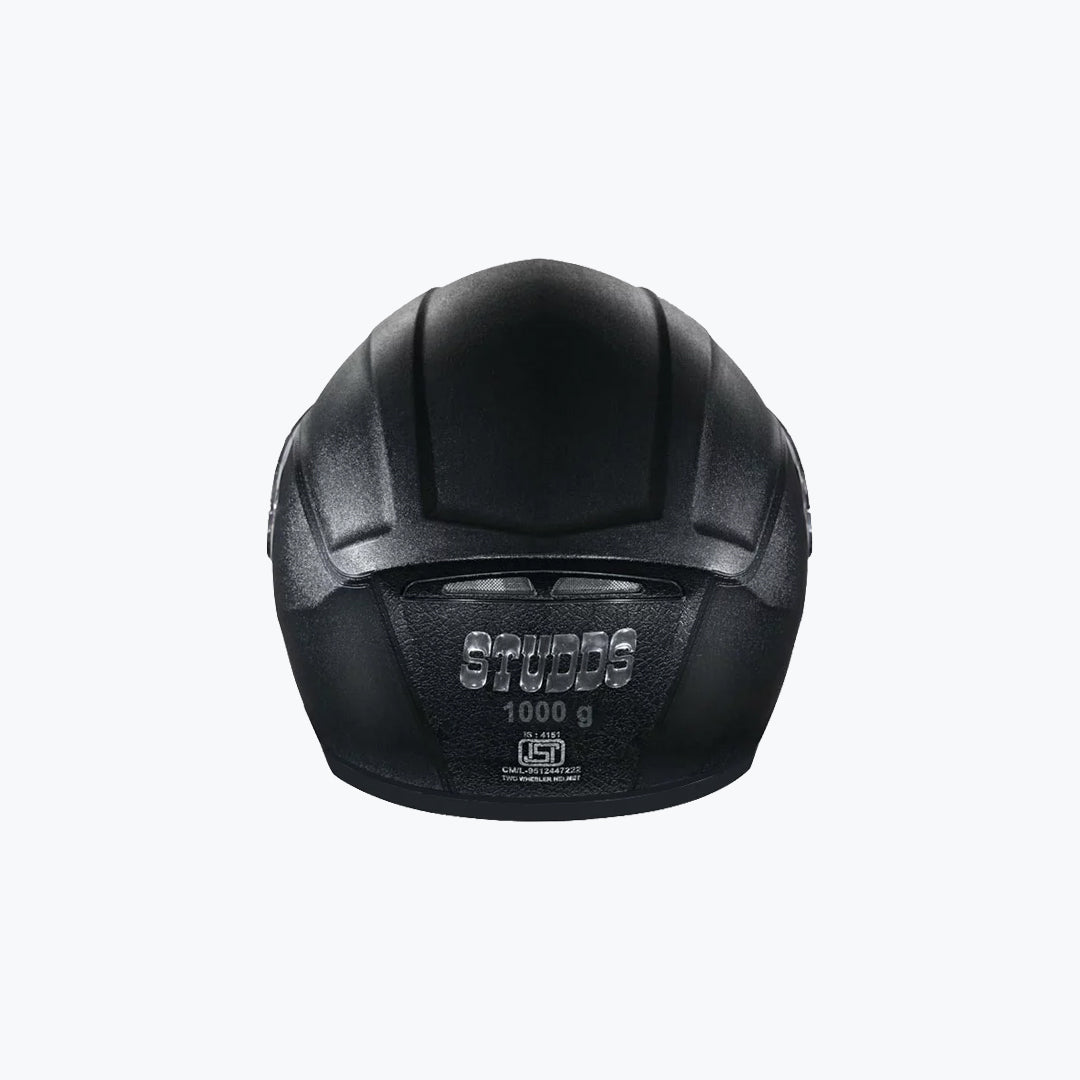 STUDDS Crest Eco Full Face Helmet Black
