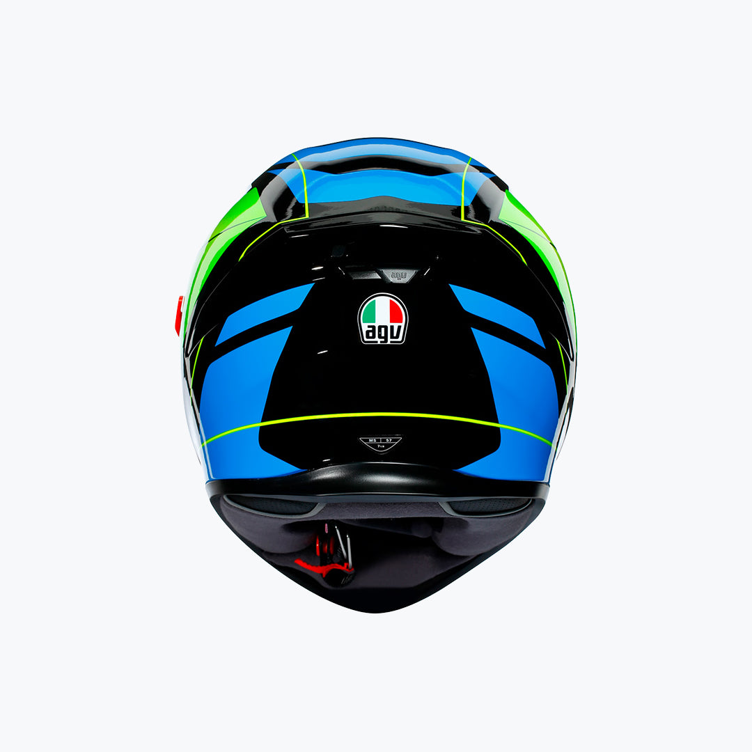AGV K5 S MULTI CORE BLACK CYAN YELLOW FLUO Full Face Helmet