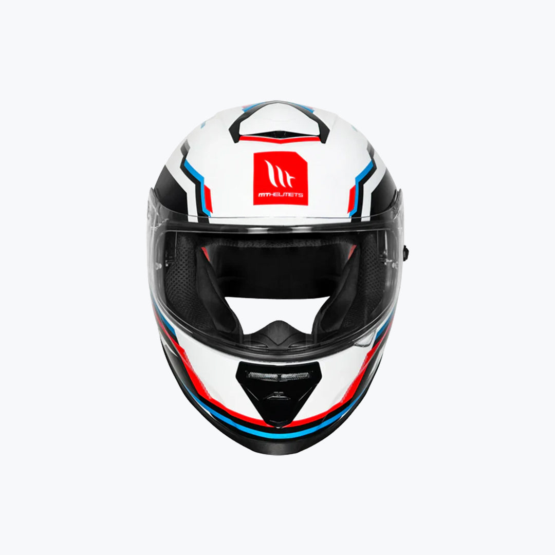 MT Thunder 3 SV Pro Blaze A7 Gloss White Full Face Motorcycle Helmet