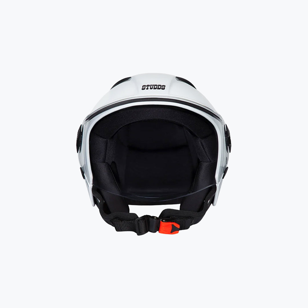 STUDDS Vogue Open Face Helmet White