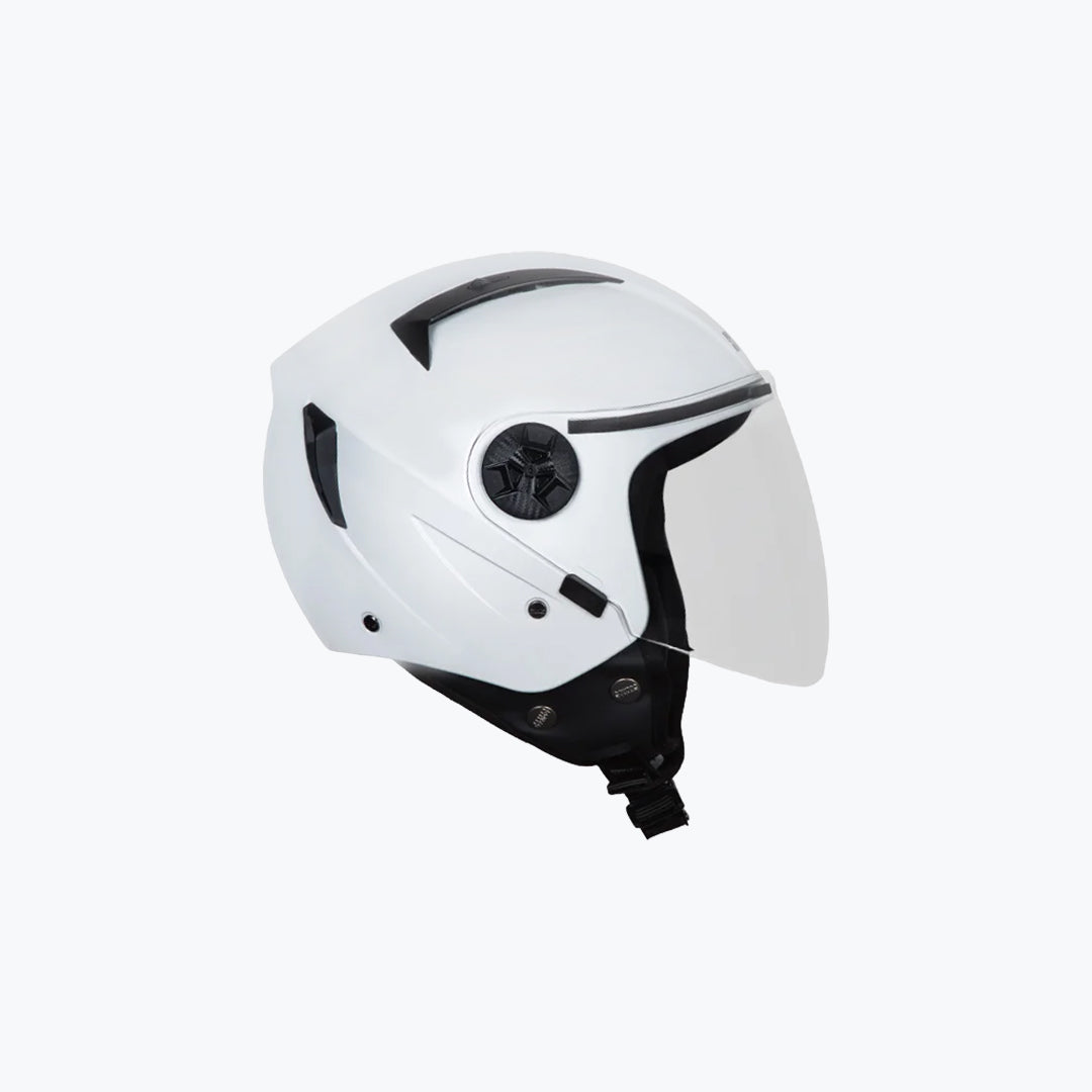 STUDDS Vogue Open Face Helmet White
