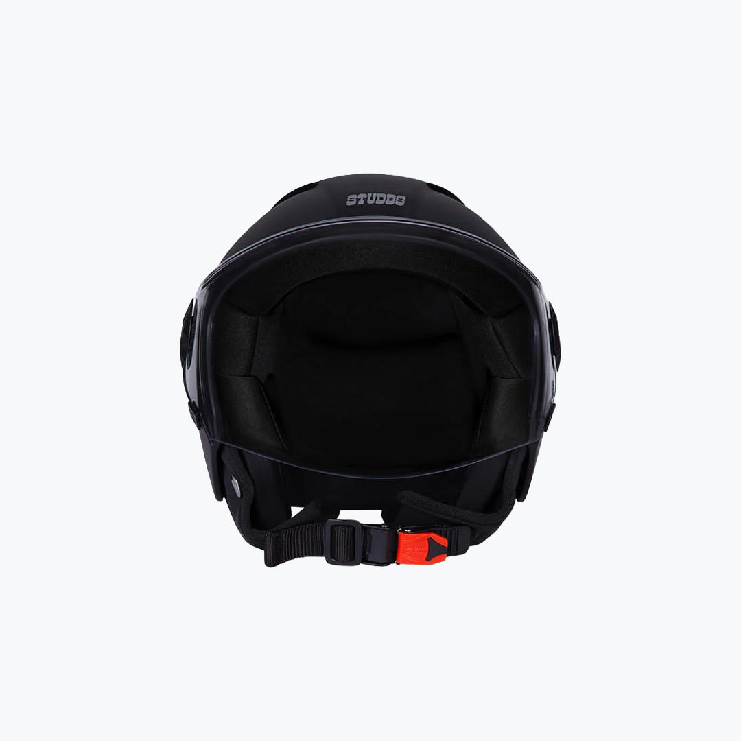 STUDDS Vogue Eco Open Face Helmet Black