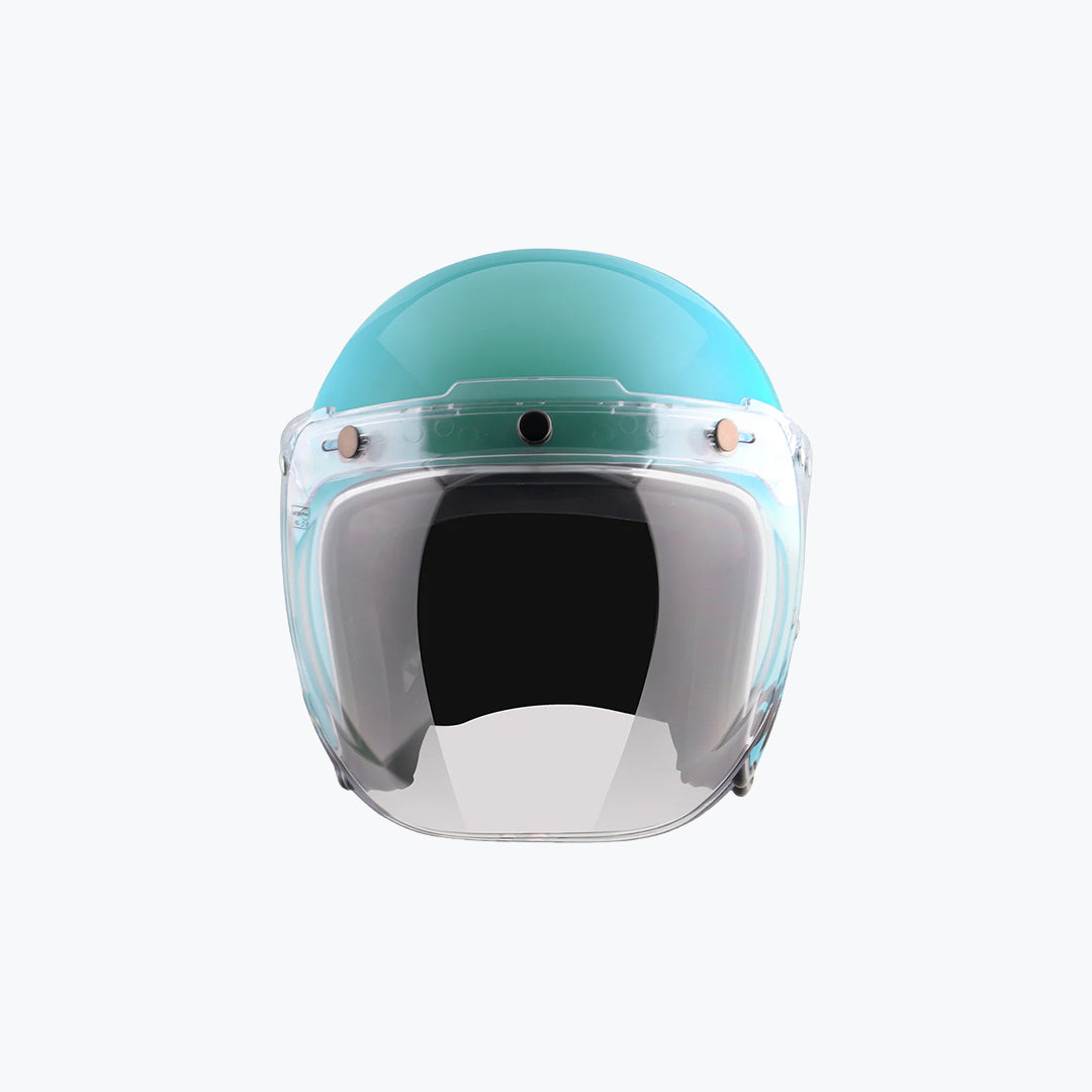 AXOR Retro Jet Sportz S13 Blue Black Open Face Helmet
