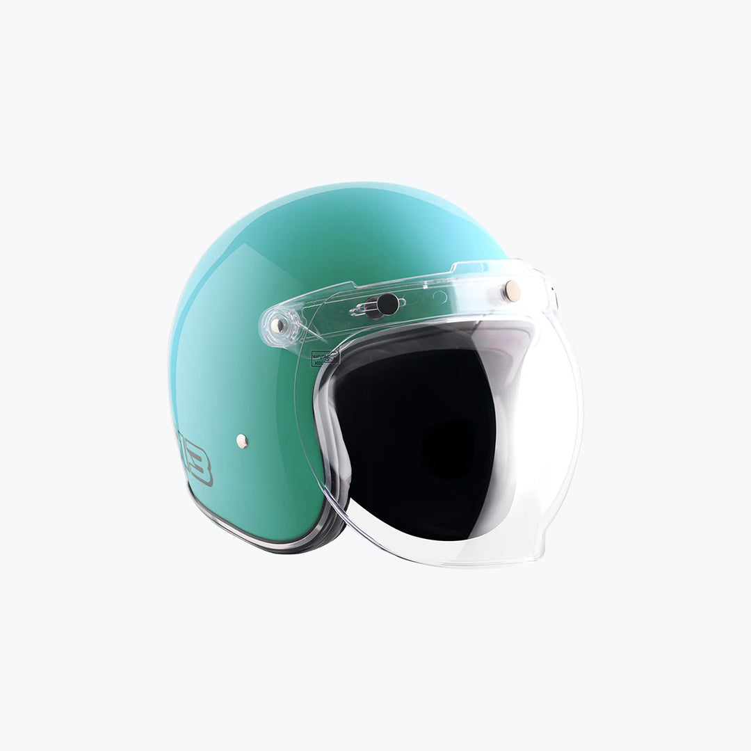 AXOR Retro Jet Sportz S13 Blue Black Open Face Helmet