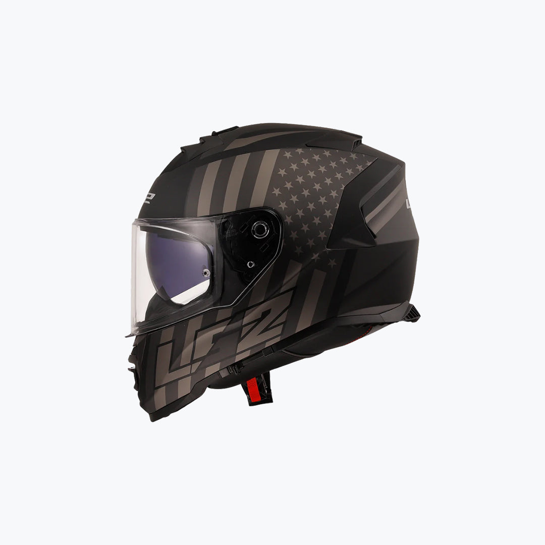 LS2 FF800 Storm II Flag Full Face Helmet Black Grey