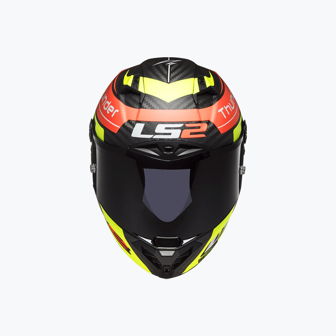 LS2 FF805 Thunder Attack Matt Red H-V Yellow
