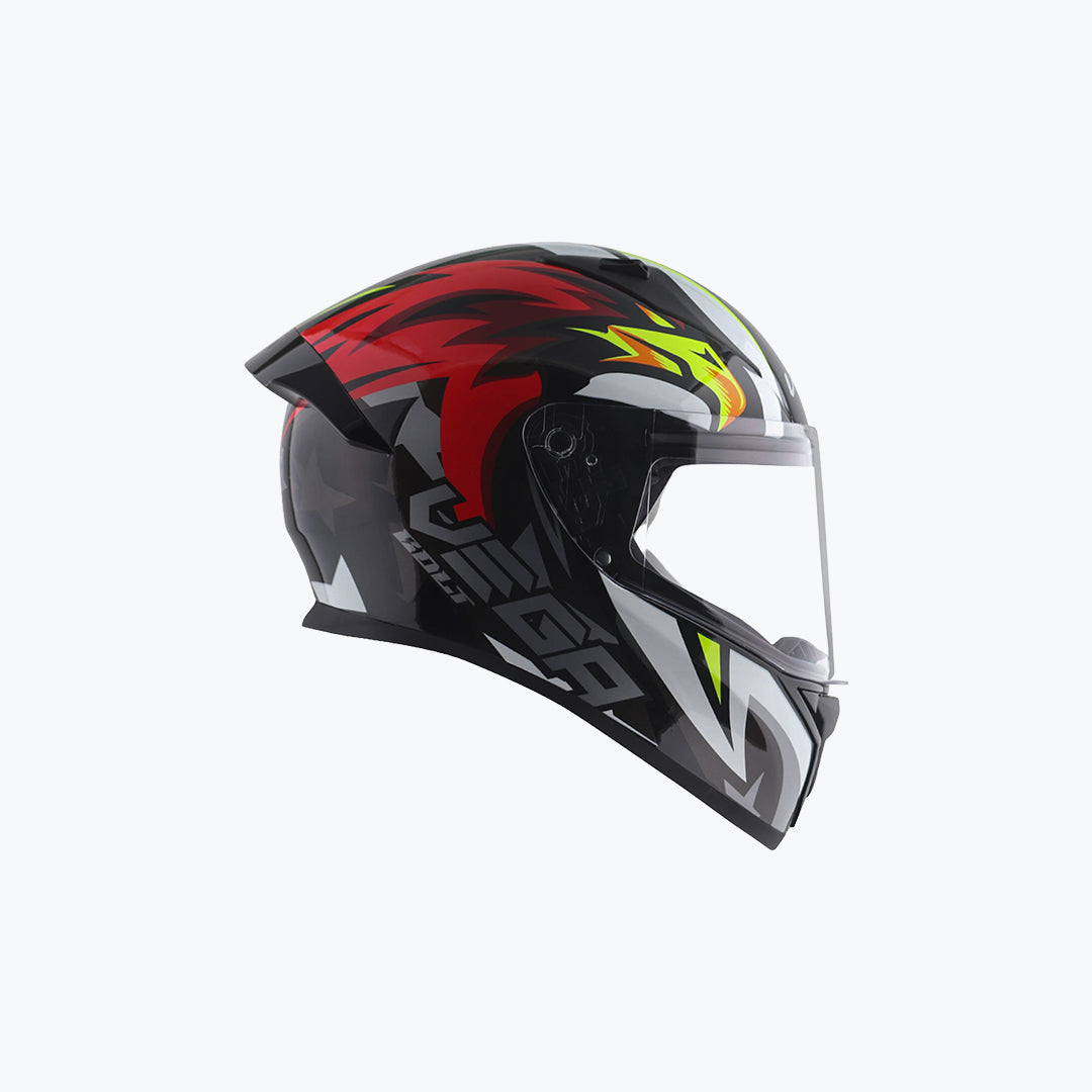 Vega Bolt DX SpeedX Full Face Helmet Black Red
