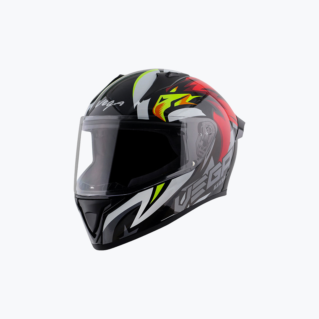 Vega Bolt DX SpeedX Full Face Helmet Black Red