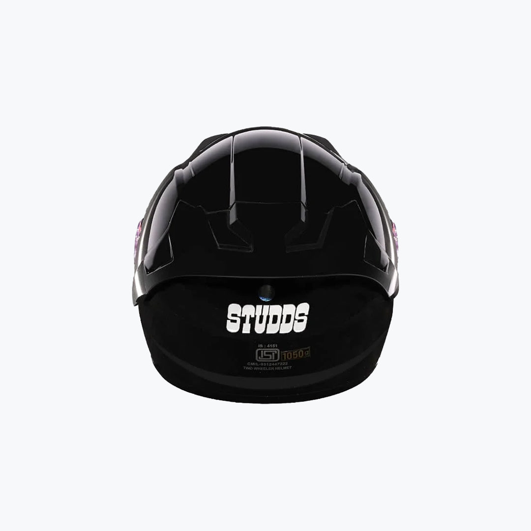 STUDDS Raider Super Black Full Face Motorcycle Helmet