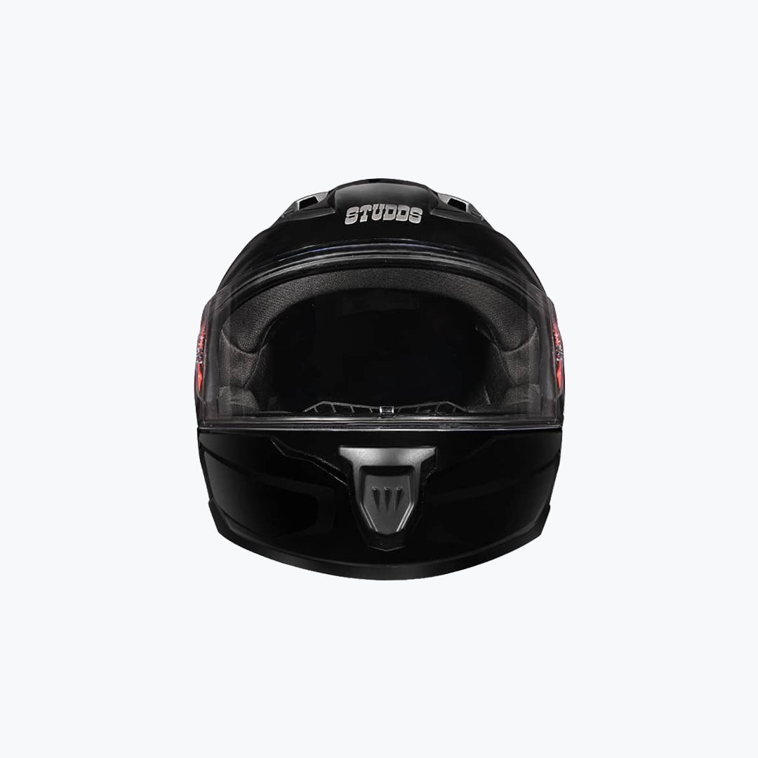 STUDDS Raider Super Black Full Face Motorcycle Helmet