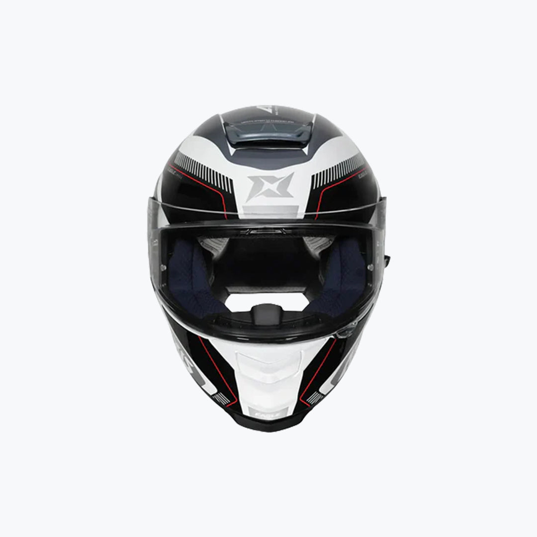 AXXIS Eagle SV Illes A2 Gloss Grey Full Face Motorcycle Helmet