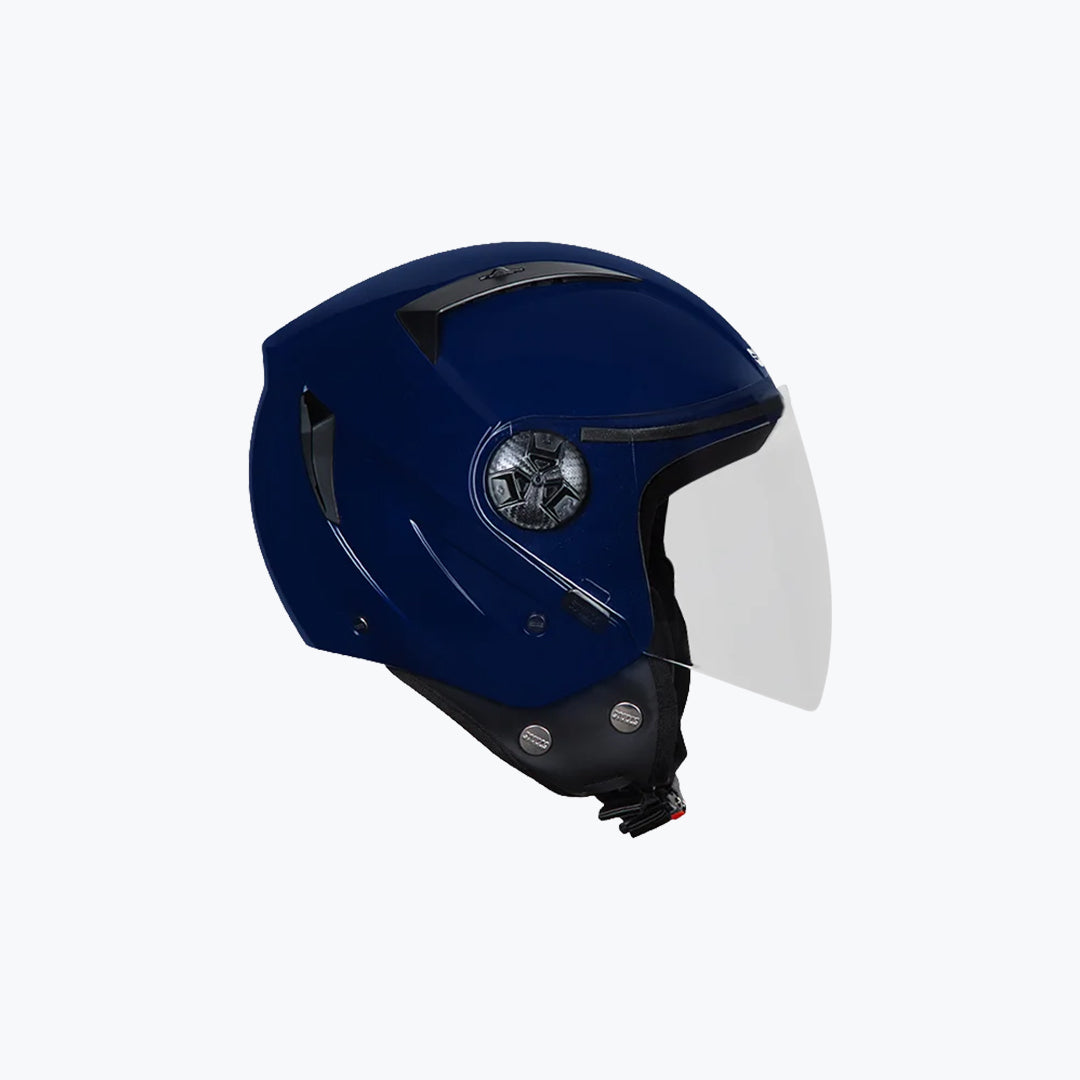 STUDDS Vogue Dapper Blue Open Face Motorcycle Helmet