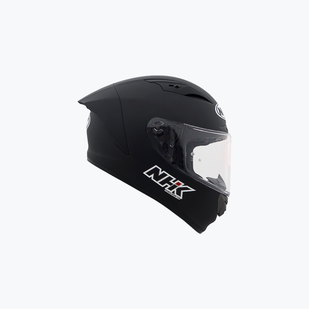NHK GPRTECH Street Solid Black Full Face Helmet
