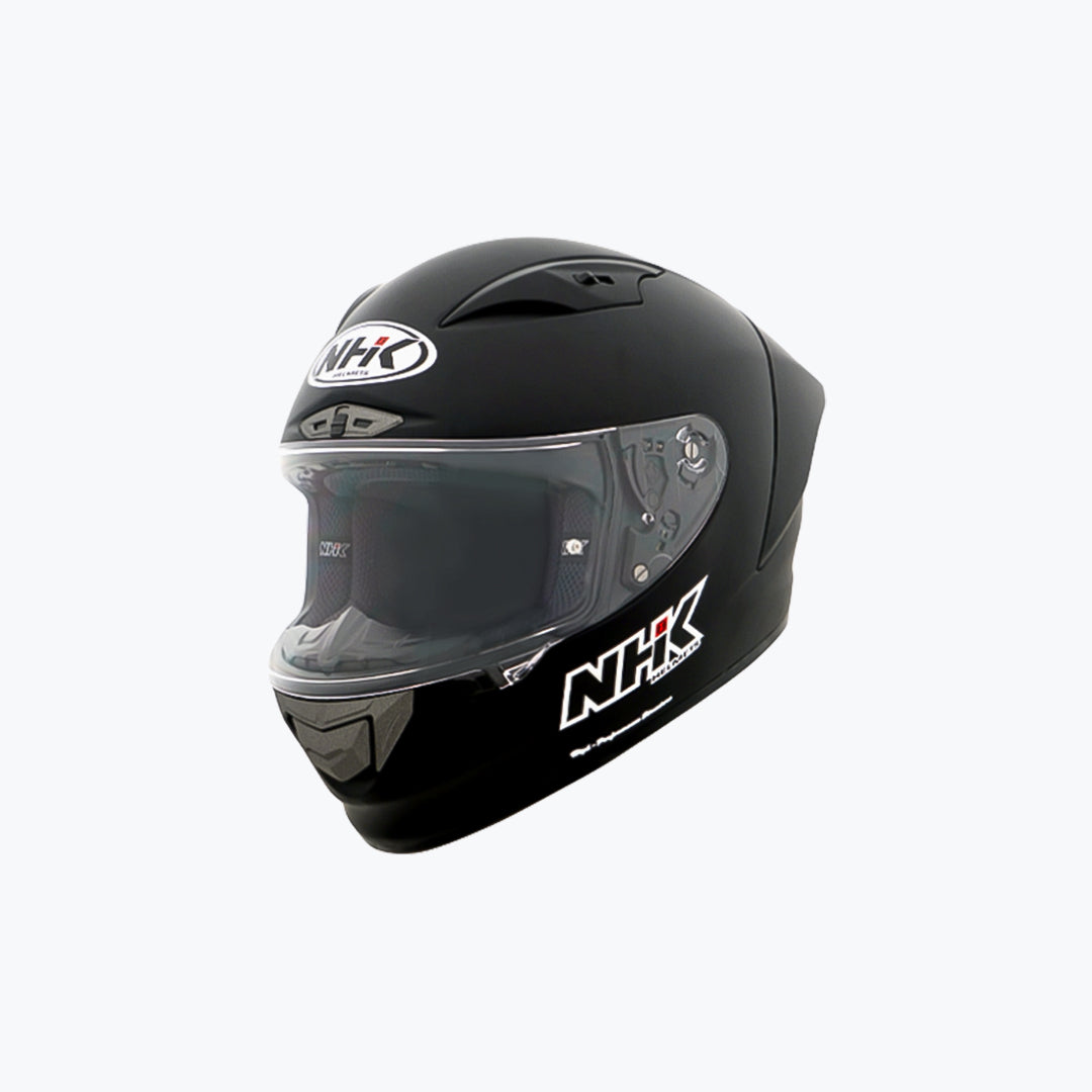 NHK GPRTECH Street Solid Black Full Face Helmet