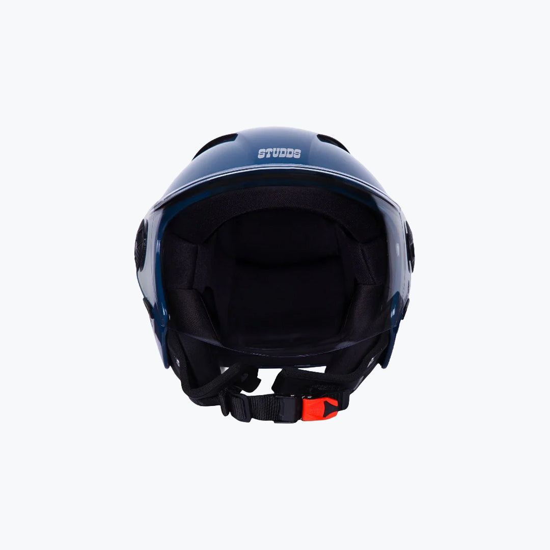 Studds Vogue Helmet Petrol Blue – Open Face Motorcycle Helmet