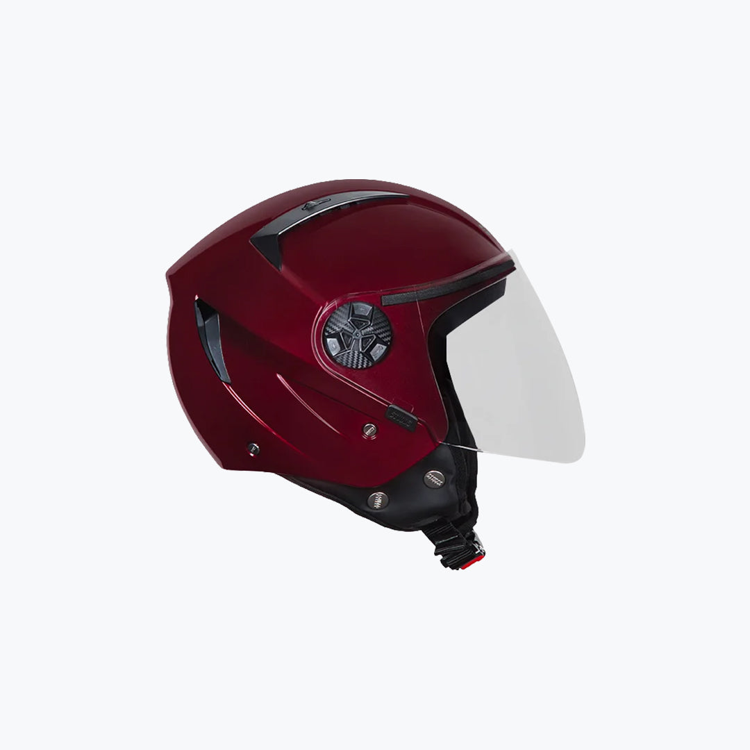 Studds Vogue Helmet Wine Red – Open Face Motorcycle Helmet