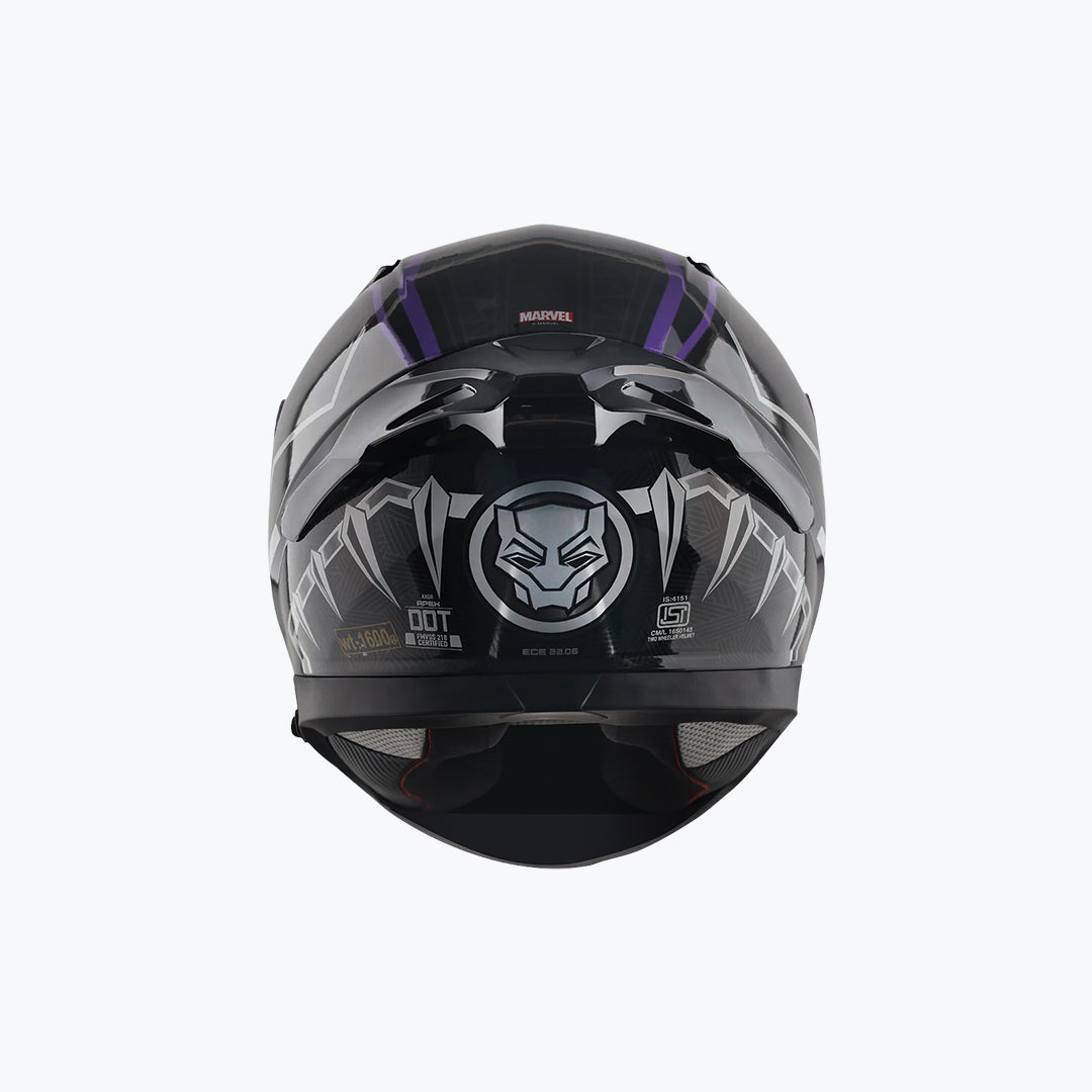 AXOR Apex Marvel Black Panther Black Purple Full Face Helmet