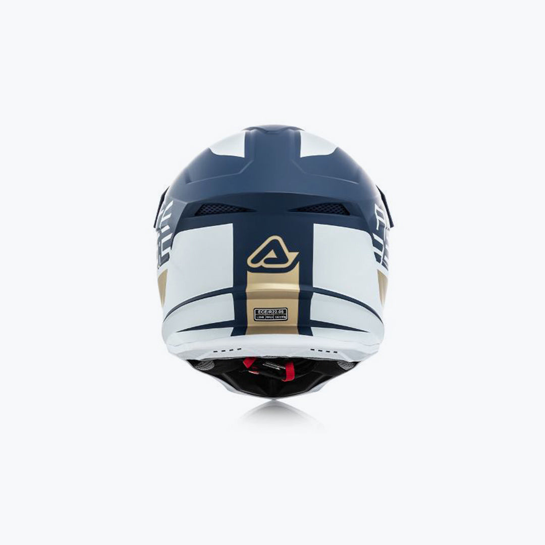 Acerbis Profile 4 Motocross Helmet White/Blue – Lightweight Off-Road MX Helmet