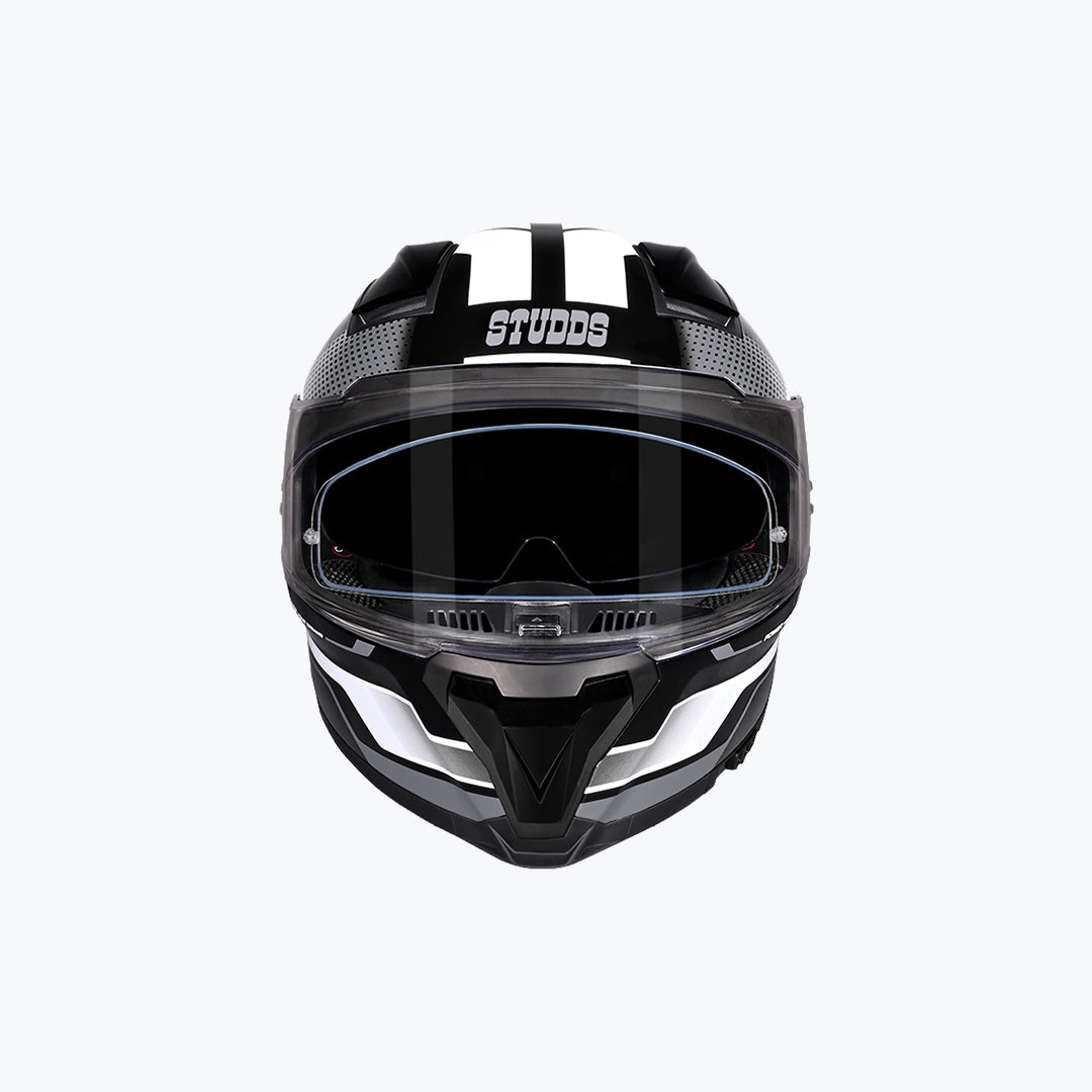 Studds Helios D1 Asphalt (WCV) Helmet Black N4 Grey
