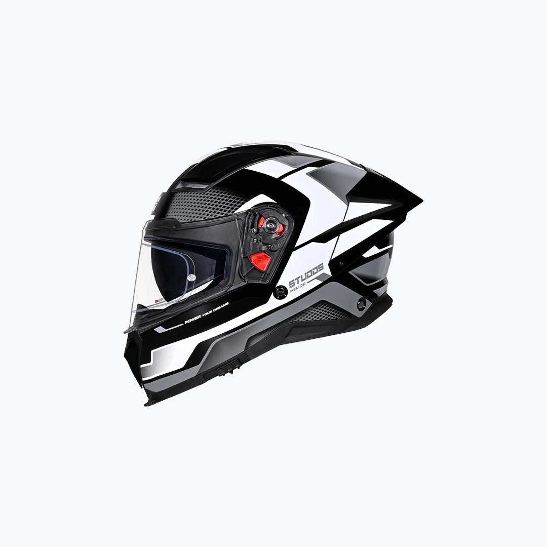 Studds Helios D1 Asphalt (WCV) Helmet Black N4 Grey