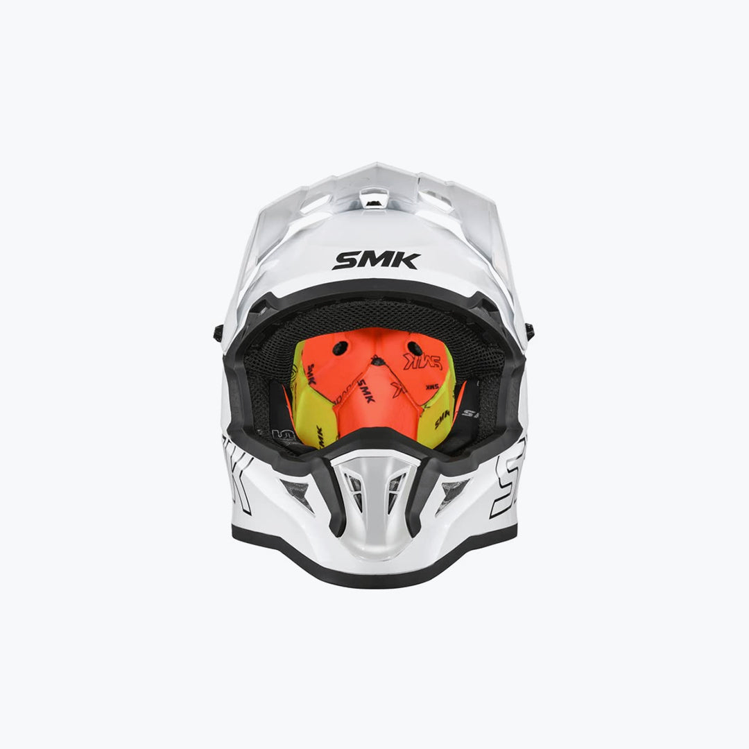 SMK Allterra Unicolour White GL120 Adventure Full Face Helmet