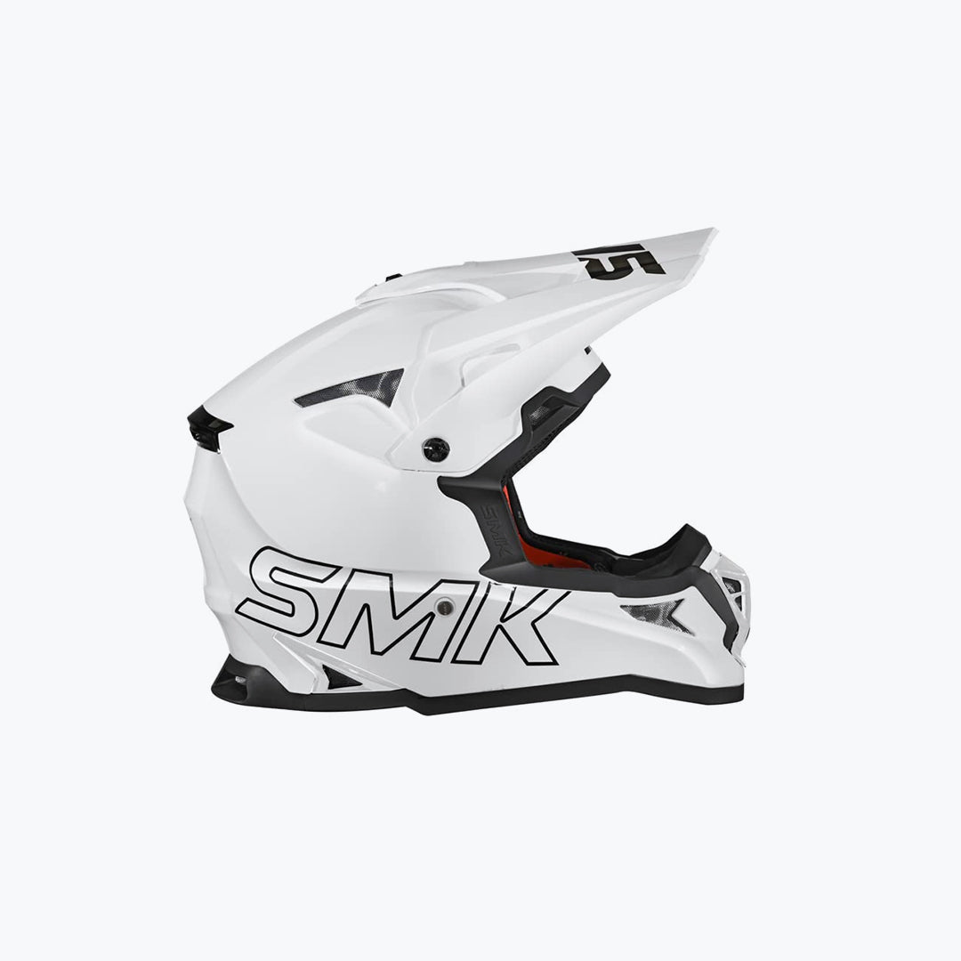 SMK Allterra Unicolour White GL120 Adventure Full Face Helmet