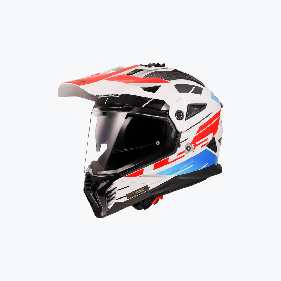 LS2 MX436 Pioneer II Namib White Blue Red Helmet