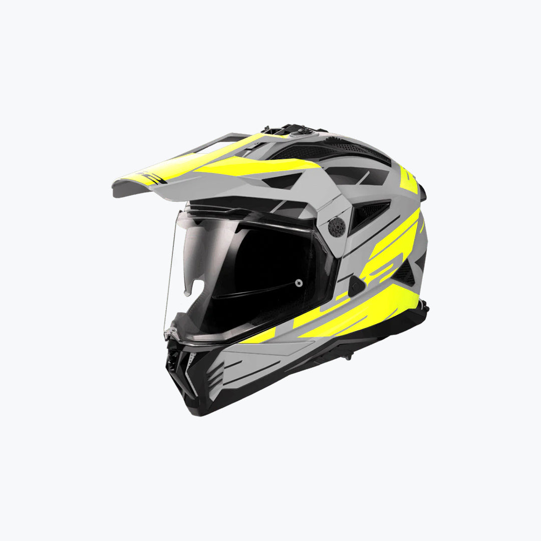 LS2 MX436 Pioneer II Namib Matt Grey H-V Yellow