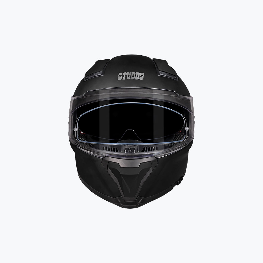 Studds Helios Helmet Matte Black – Full Face Motorcycle Helmet