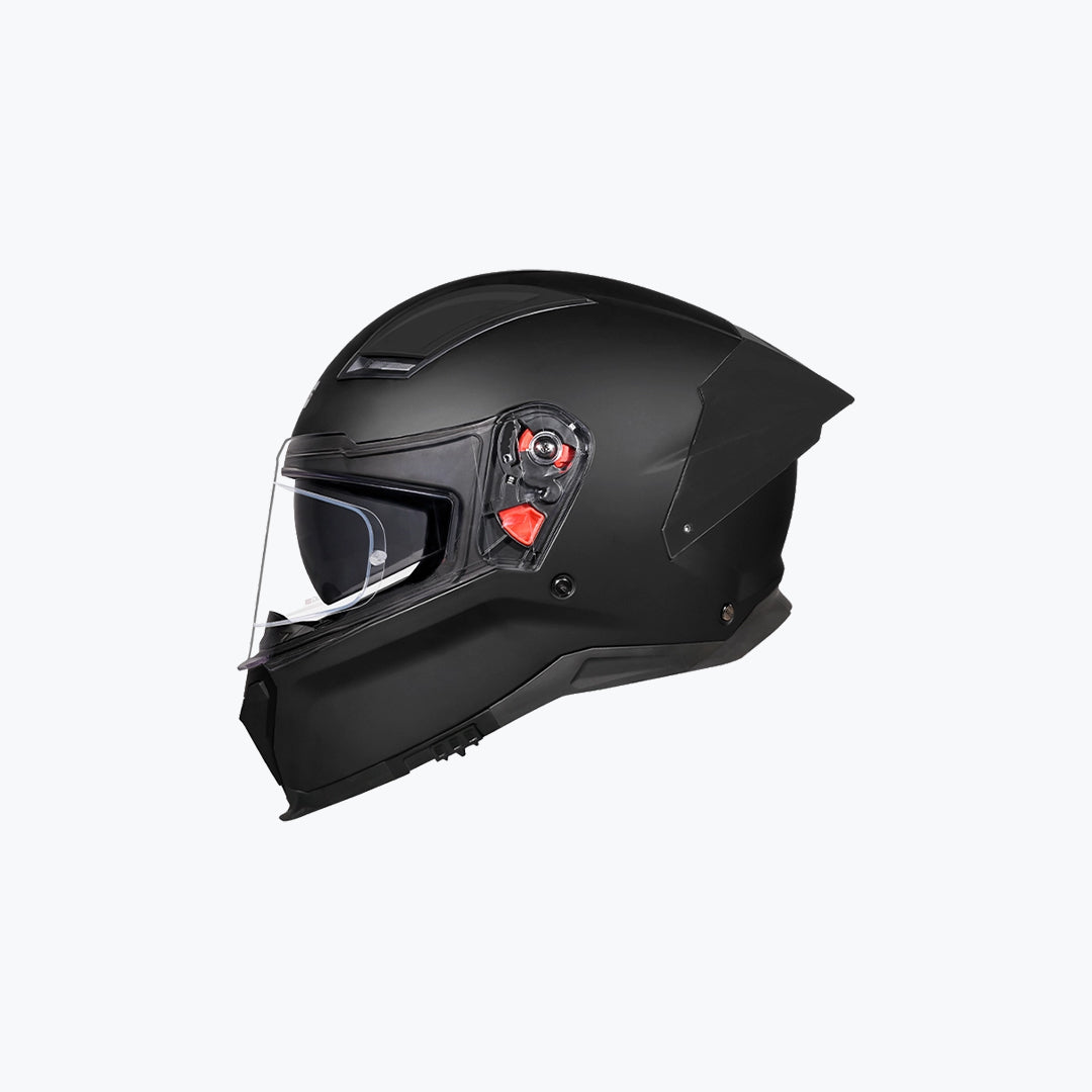 Studds Helios Helmet Matte Black – Full Face Motorcycle Helmet