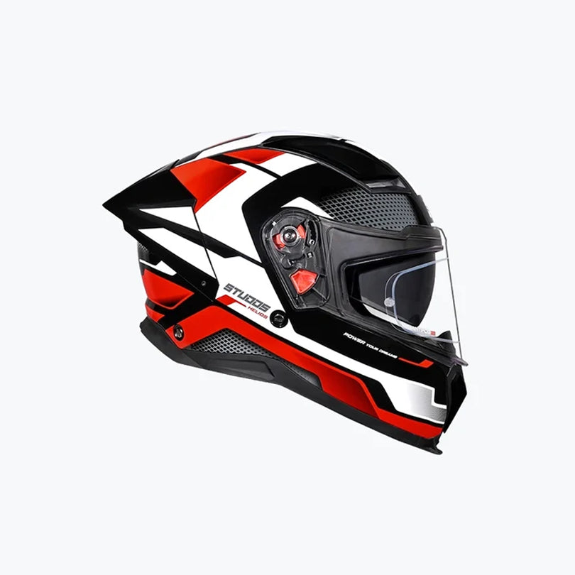 Studds Helios D1 Asphalt Helmet Black N2 Red