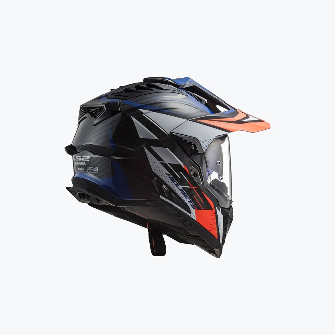LS2 MX701 C Explorer Focus Gloss Blue White Red
